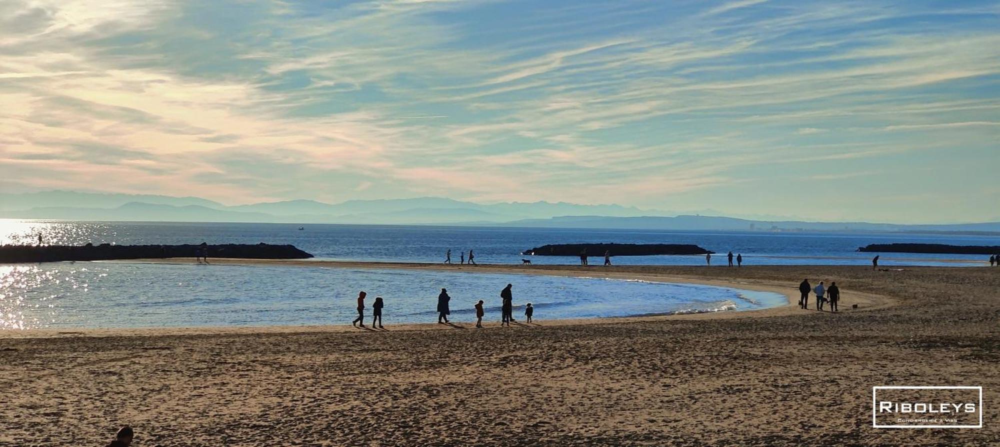 T4 Climatise Avec Piscine A 400M De La Mer 维亚斯 外观 照片